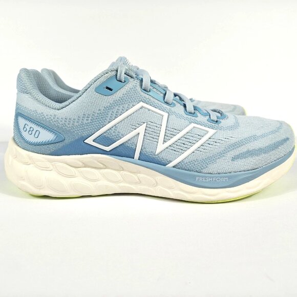 New Balance Fresh Foam 680v8 Women's 6 Quarry Blue Chrome Blue Sea Salt W680LT8 - Picture 8 of 16